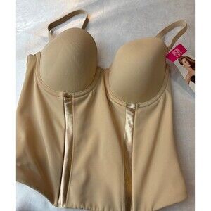 Waist trainer wired adjustable strap low back bra